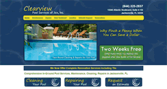 Desktop Screenshot of clearviewpoolservices.com